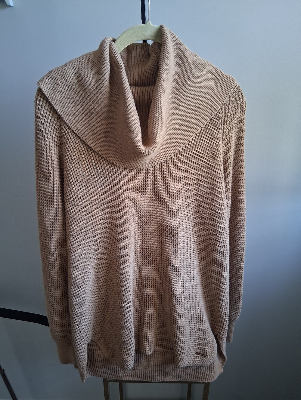 Michael Kors Tan Cowl Neck Sweater Size M